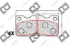 DJ PARTS BP1549 Brake Pad Set, disc brake